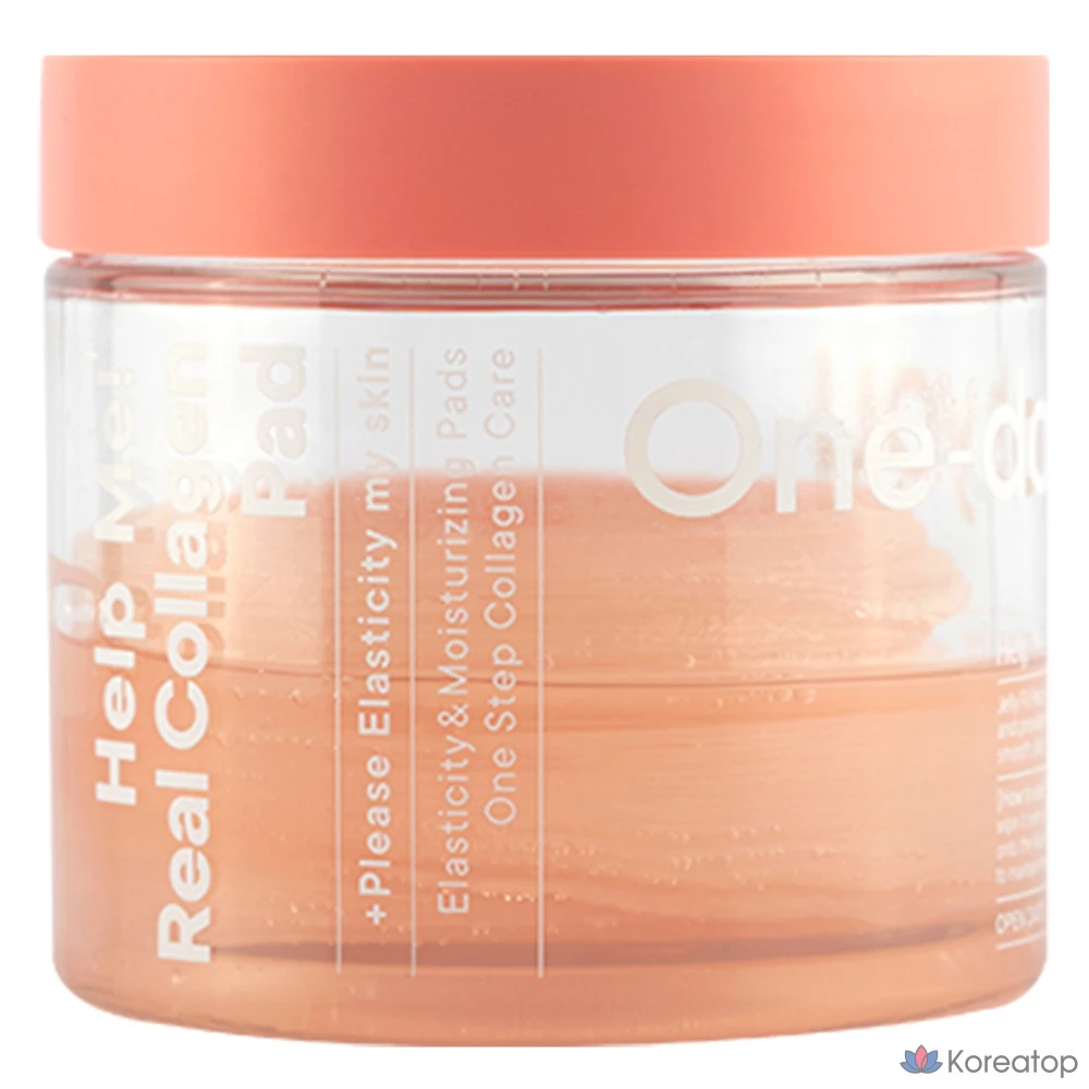 Гелевые подушечки One-Day's You Help Me с настоящим коллагеном, 130 мл, 70 листов, 1 упаковка.