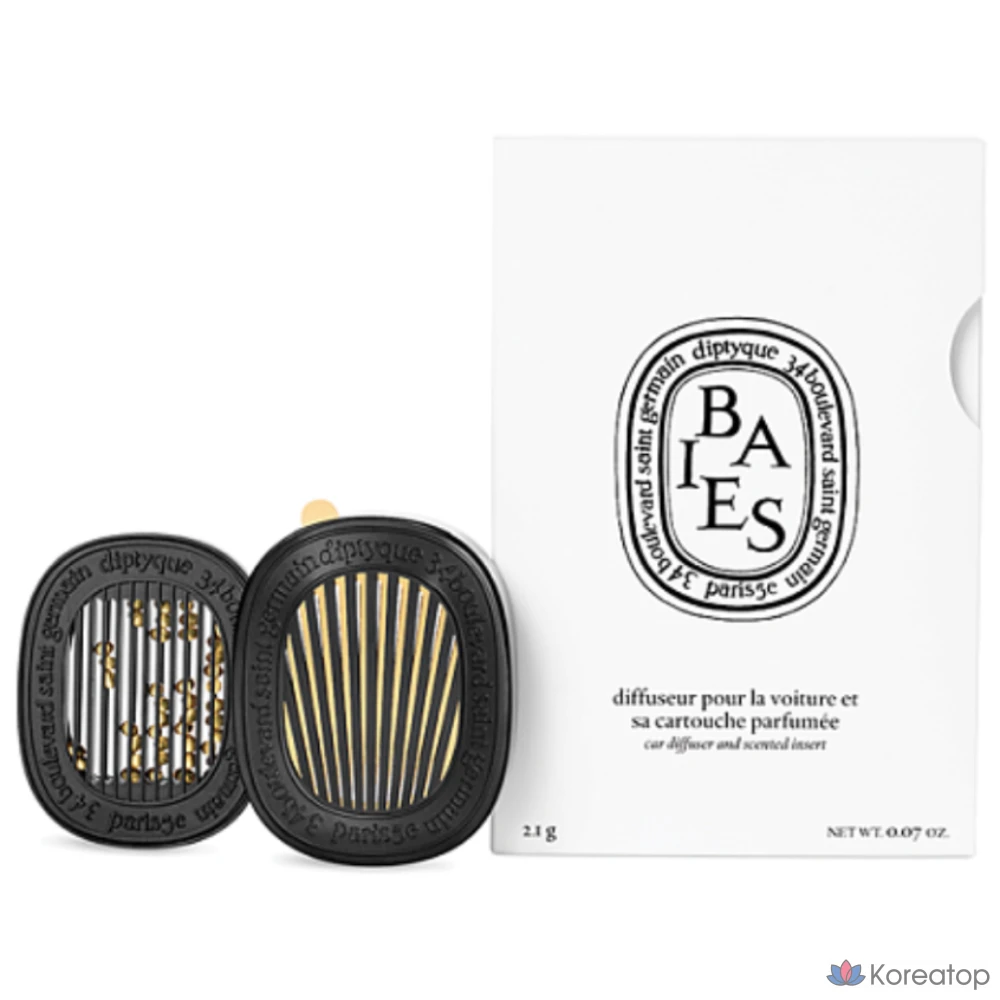 Набор автомобильных ароматов Diptyque Baies (Диффузор + сменный блок), 1 шт.