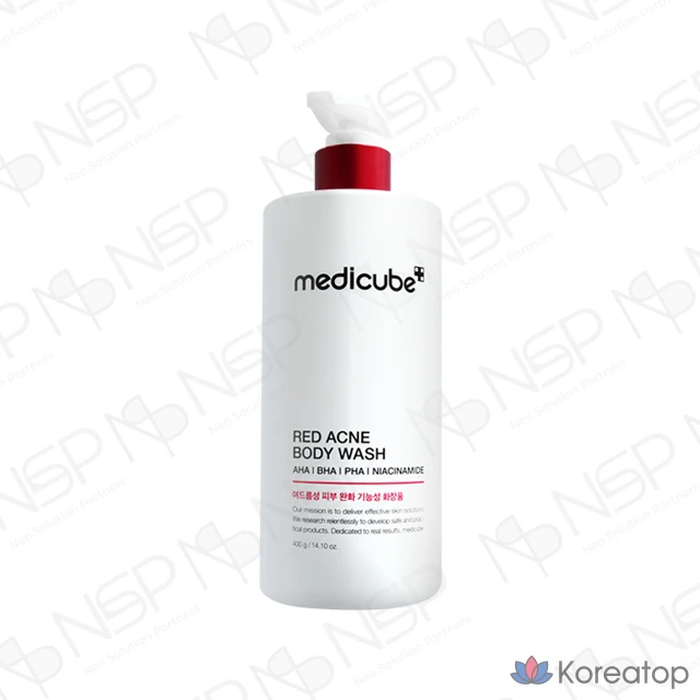 Очищающий гель для тела Medicube Red Acne Body Wash 2.0, 400 мл, 1 шт.
