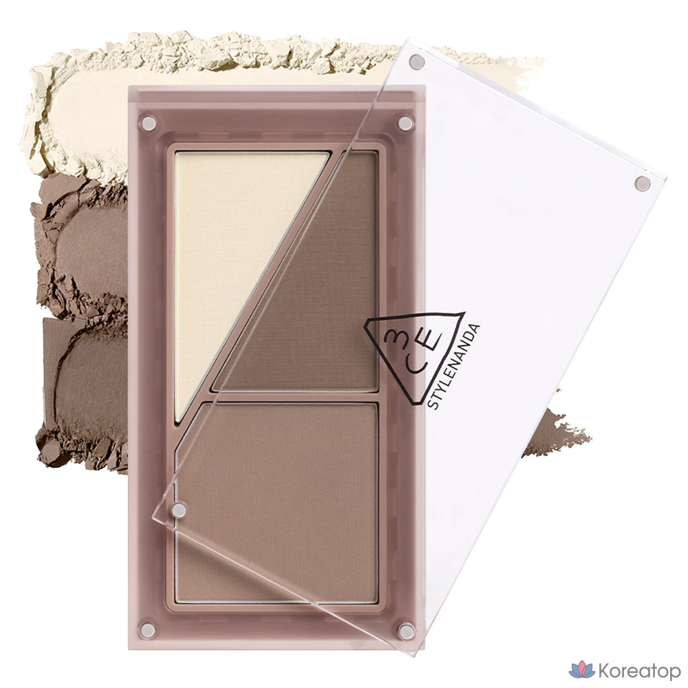 Контурная палетка 3CE Layer It All Contour Palette, оттенок Soft Brown, 9.5 г, 1 шт.
