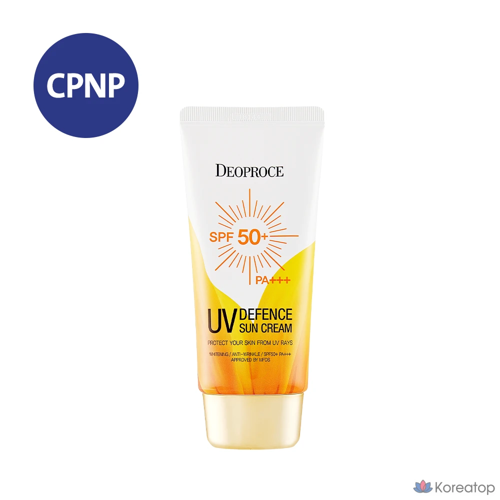 Солнцезащитный крем Deoproce UV Defense Sun Protector Cream SPF50+ PA+++, 70 г, 1 шт.