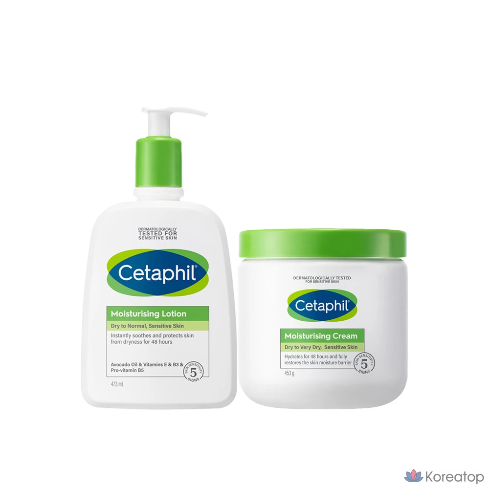 Увлажняющий лосьон Cetaphil 473 мл, Увлажняющий крем Cetaphil 453 г, 1 флакон, 926 мл