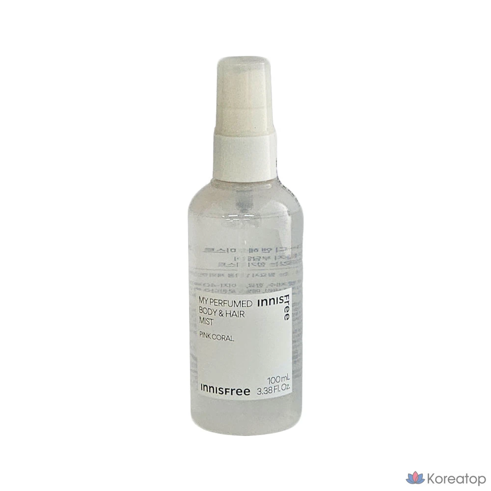 Парфюмированный спрей для тела и волос Innisfree My Perfumed, 100 мл, розово-коралловый, 1 шт.