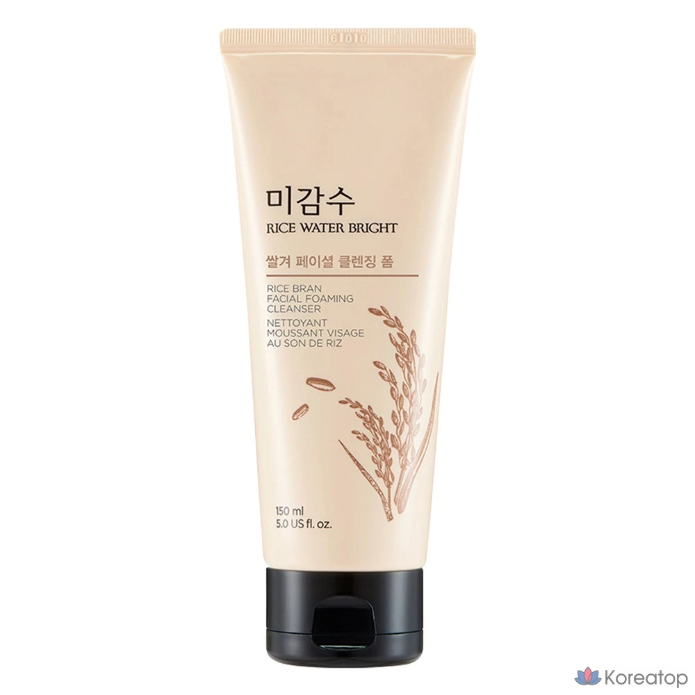 Очищающая пенка The Face Shop Rice Water Bright Rice Bran Cleansing Foam, 150 мл, 1 шт.