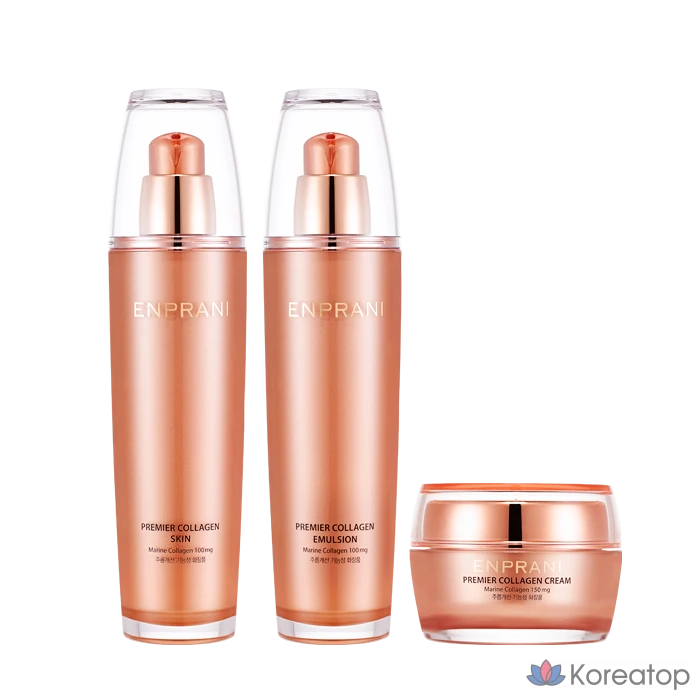 Набор для ухода Enprani Premier Collagen AD 3-piece Set, 1 шт.