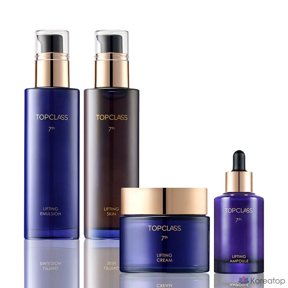 Набор для ухода Charmzone Top Class 7th Generation Lifting 4-piece Set (Toner + Emulsion + Ampoule + Cream), 1 шт.