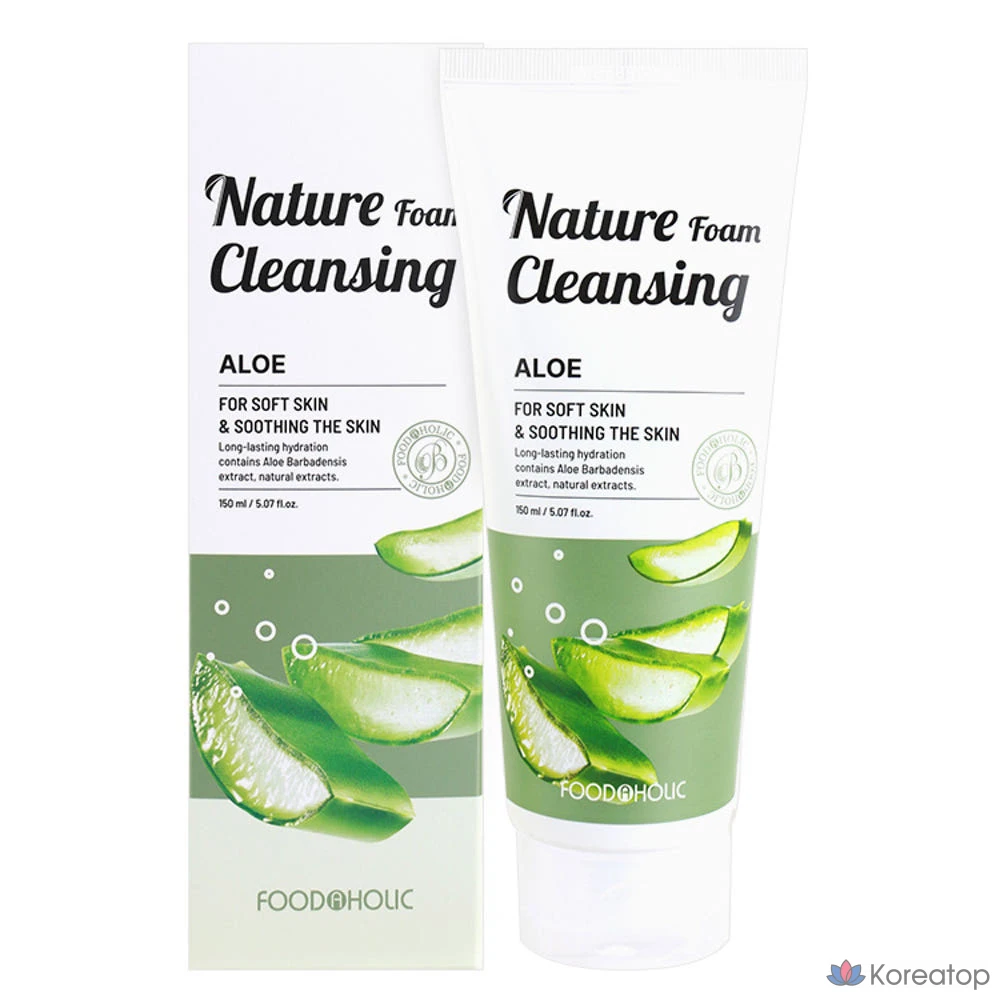 Пенка для умывания FoodaHolic Nature Foam Cleansing Aloe, 150 мл, 1 шт.