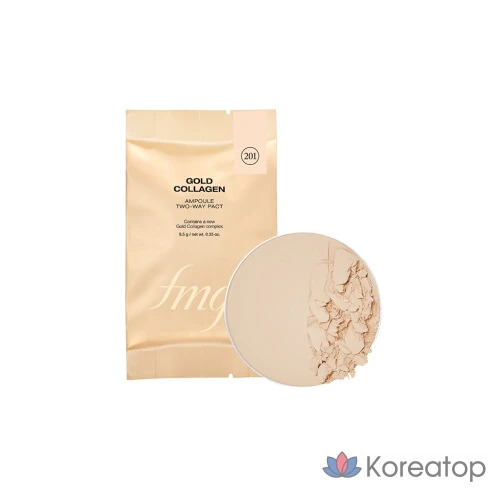 Сменный блок ампулы The Face Shop FMGT Gold Collagen Ampoule Two-Way Pact, 1 шт.