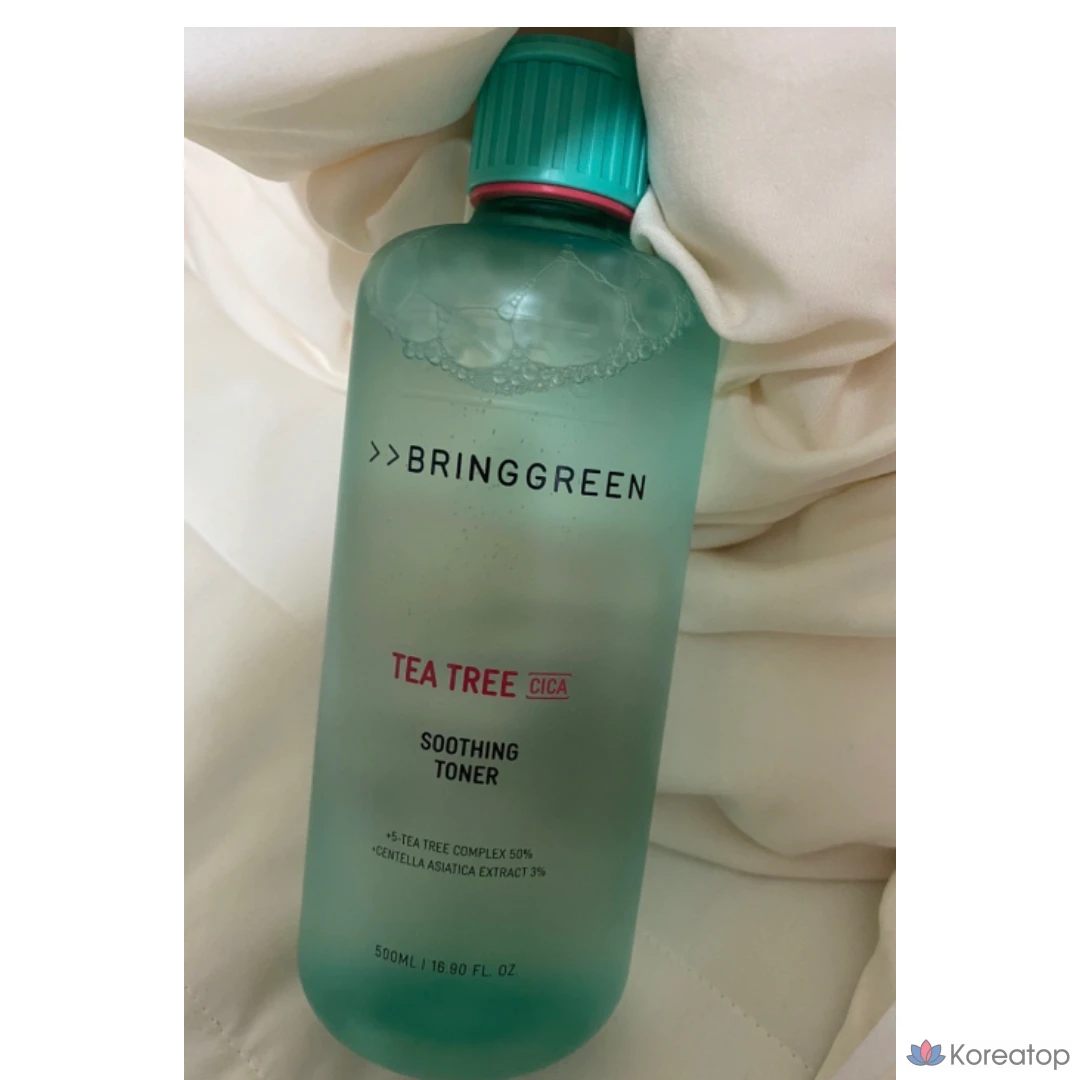 Тонер Bring Green Tea Tree Cica Soothing Toner, 500 мл, 1 шт.