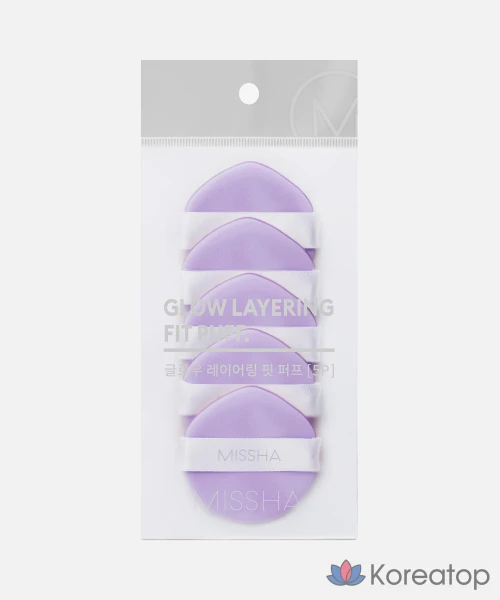Missha Glow Layering Fit Puff 5P 1 Piece