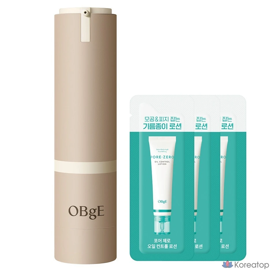 Набор для ухода OBge Cover Lotion + Pore Zero Lotion 3-piece Set, 50 г + 1.5 мл x 3, 1 шт.