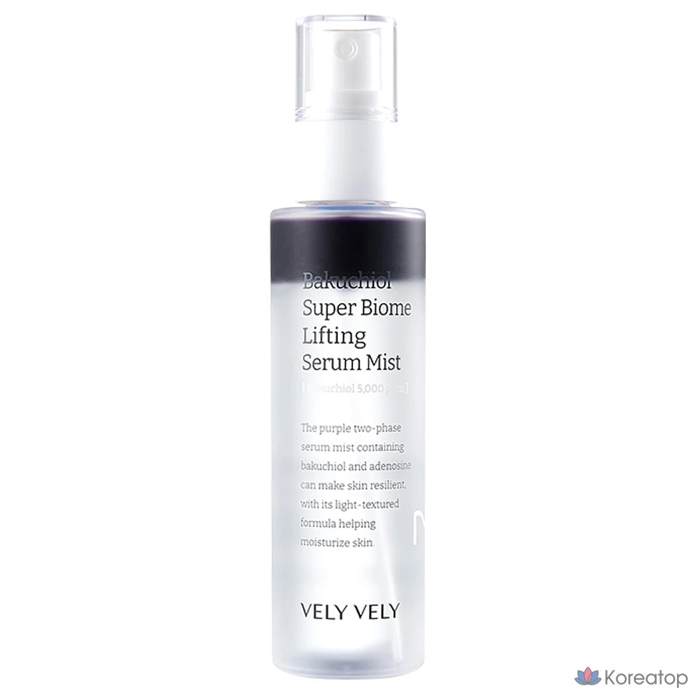 Сыворотка-мист Vely Vely Bakuchiol Super Biome Lifting Serum Mist, 100 мл, 1 шт.