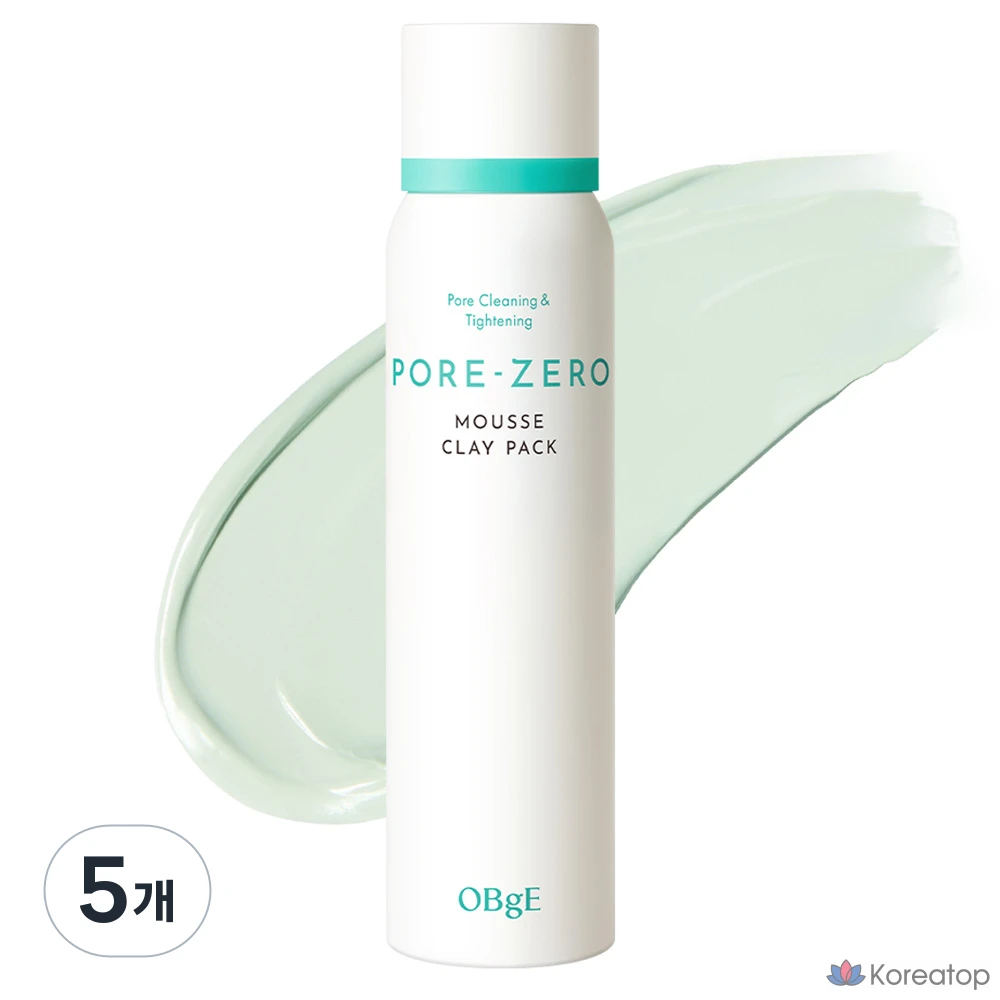 OBge Pore Zero Mousse Clay Pack, 1 упаковка, 5 штук