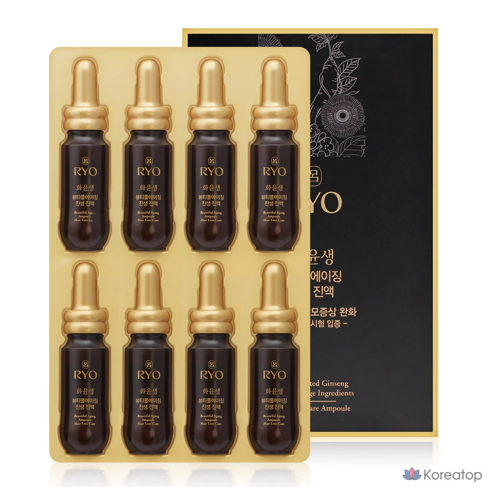 Тонер Ryo Hwayunsaeng Beautiful Aging Ginseng Jin액 8p, 160 мл, 1 шт.