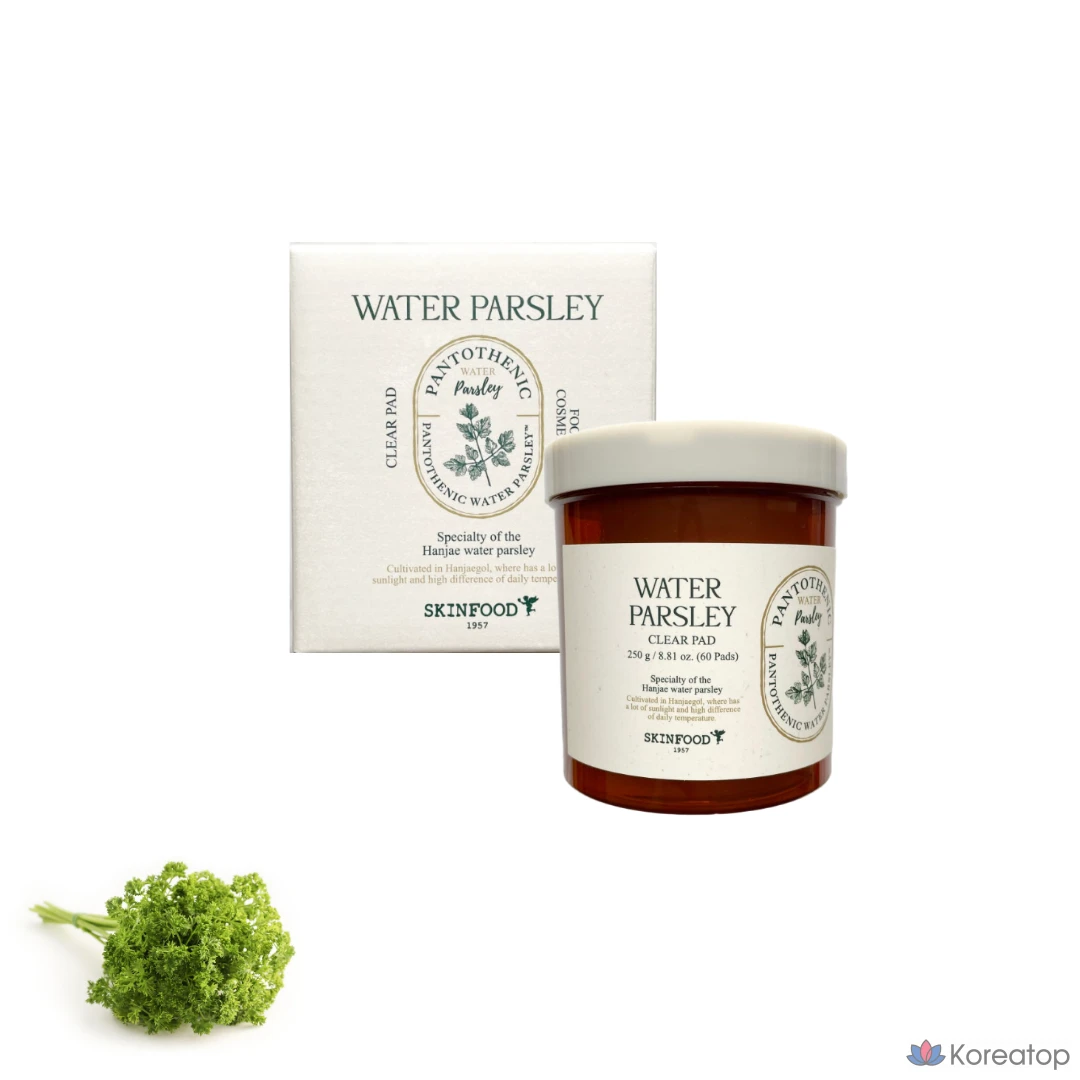 Пэды Skinfood Pantothenic Water Parsley Clear Pad, 60 шт., 250 г, 1 шт.