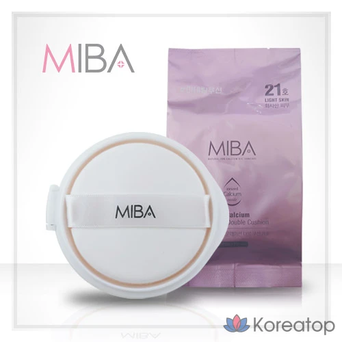 Кушон MIBA Foundation Double Cushion, оттенок 21, 1 шт.