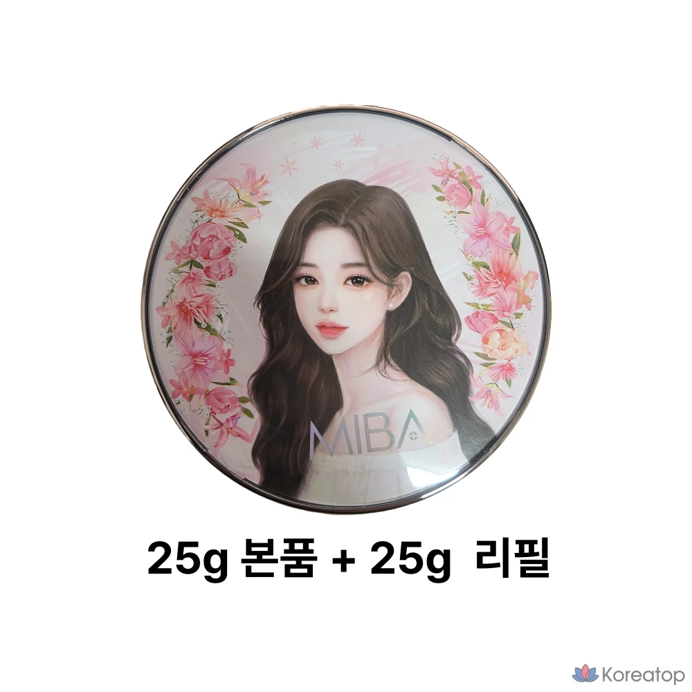 Кушон MIBA Big Cushion Season 3 Foundation Double Cushion Glow, оттенок 21, 25 г, 2 шт.