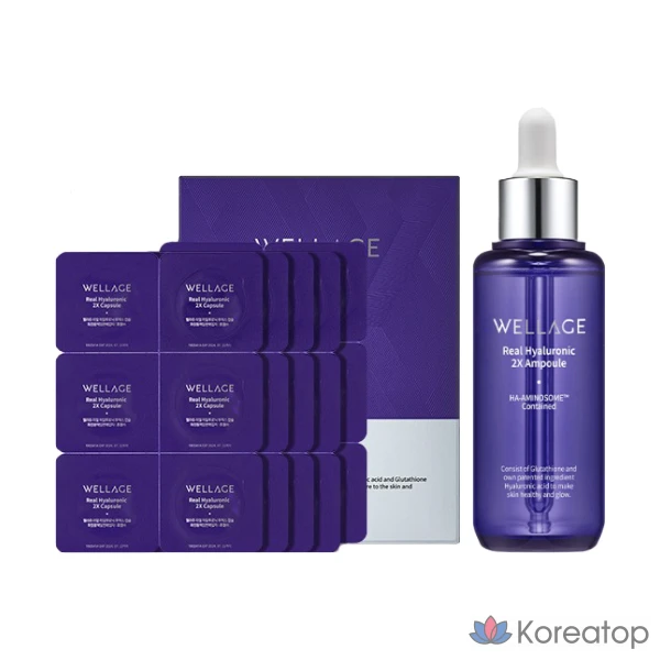Ампульная сыворотка WELLAGE Real Hyaluronic Capsule Season 3, 70 мл, 30 шт.