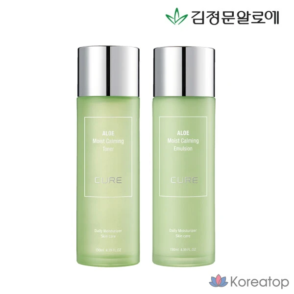 Набор для ухода KIM JEONG MOON Aloe Cure Calming Toner + Calming Emulsion, 1 шт.