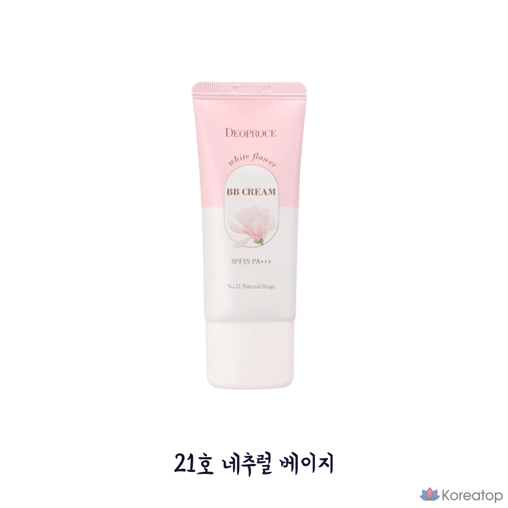 BB-крем Deoproce White Flower BB Cream SPF35 PA+++, оттенок 23 Sand Beige, 30 г, 1 шт.