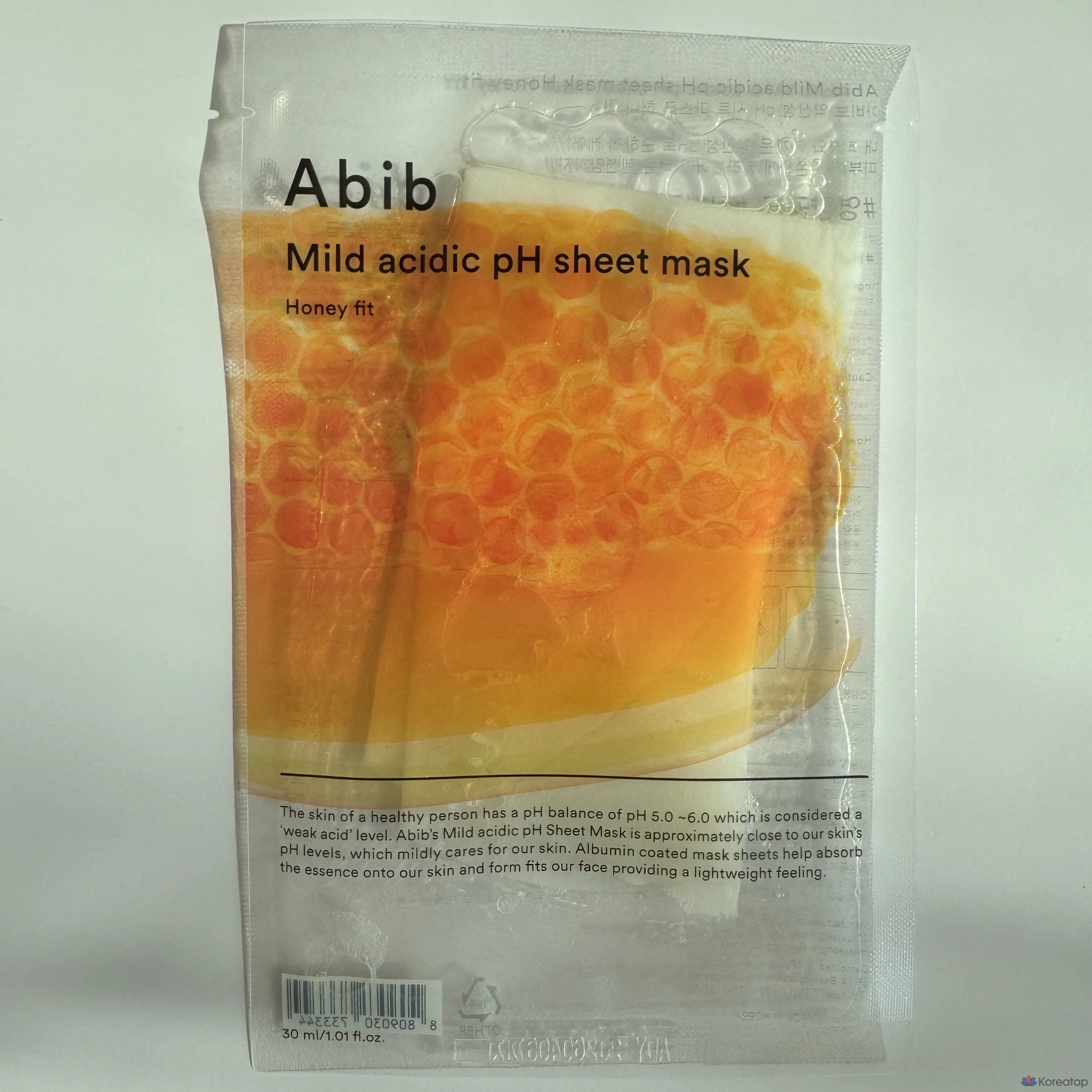 Тканевая маска Abib с клейкими стикерами, слабокислый pH, 1 упаковка, 1 штука