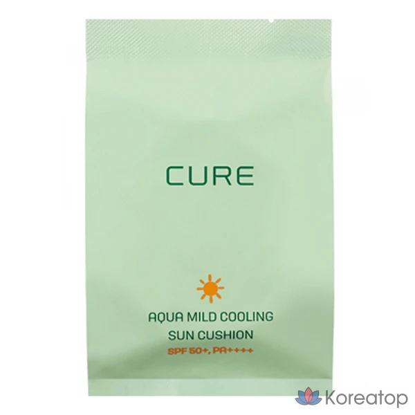 Солнцезащитный кушон KIM JEONG MOON Aloe La Sense Loe Cure Aqua Mild Cooling Sun Cushion SPF50+ PA++++ Refill, 25 г, 1 шт.