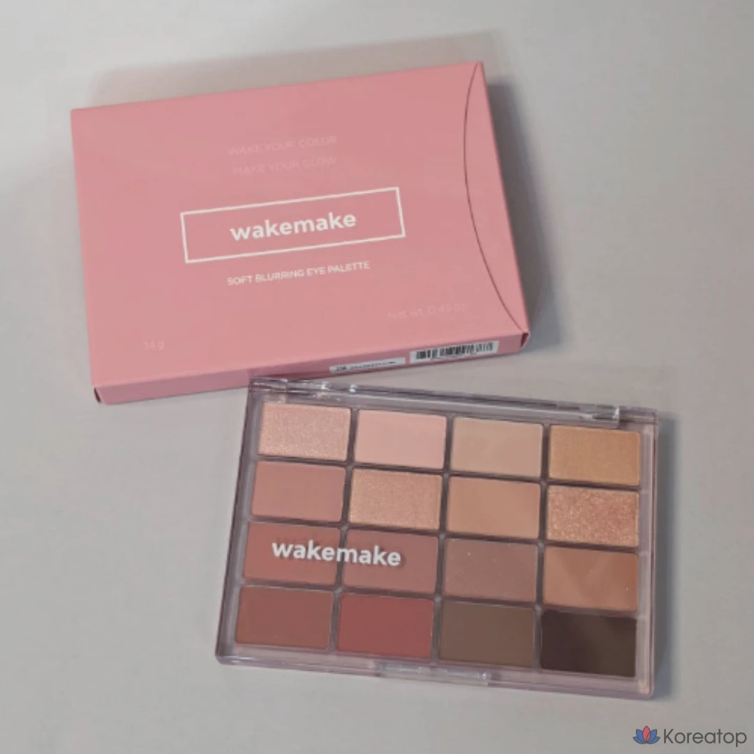 Палетка теней для век WAKEMAKE New Soft Blurring Eye Palette, оттенок Sunset Blurring, 1 шт.