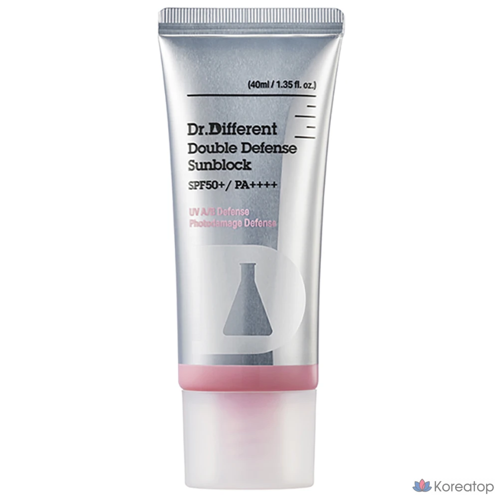 Солнцезащитный крем Dr. Different Double Defense SPF50+ PA++++, 40 мл, 1 шт.