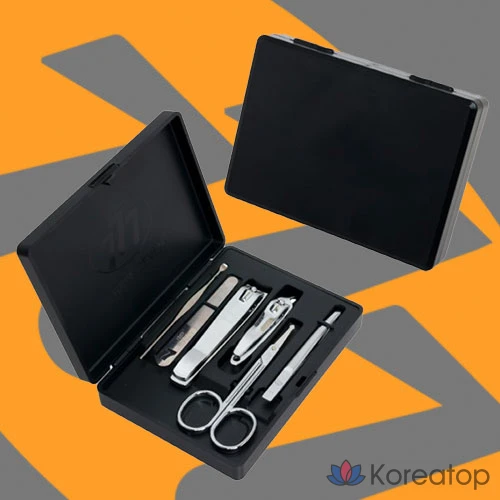Набор для ухода Three Seven 777 Nail Clipper Set, черный (кейс), 1 шт.