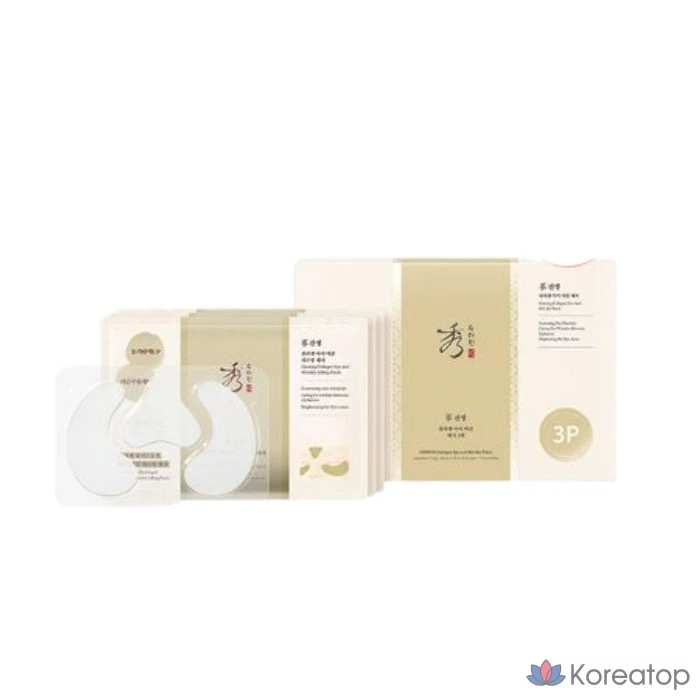Патчи для глаз Sooryehan Ginseng Collagen Eye & Glabella Patch, 1 шт.