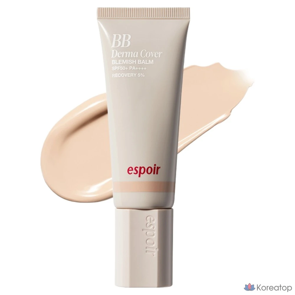 Бальзам Espoir Derma Cover Blemish Balm SPF50+ PA++++, оттенок 10 Ash Ivory, 40 г, 1 шт.