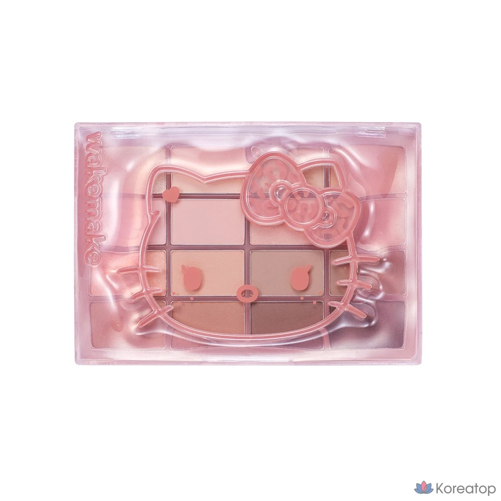 Палетка теней для век WAKEMAKE Soft Blurring Eye Palette, оттенок 32 Peach Sandy Blurring, 1 шт.