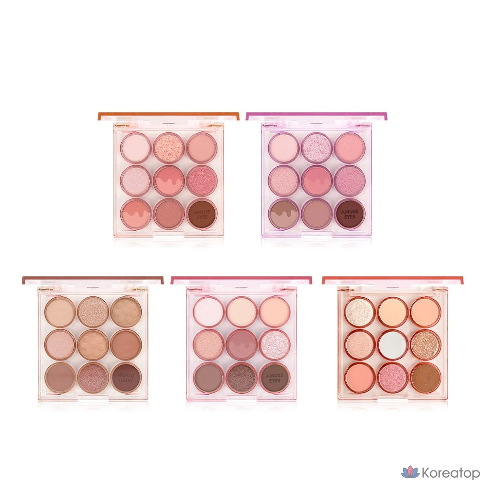 Палитра теней для век AMUSE, № 05 «Персиковый сад», 1 шт.