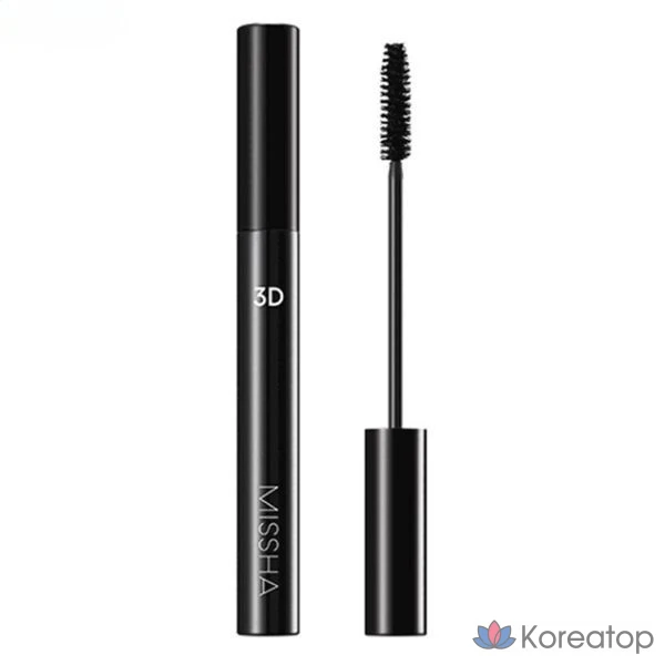 Тушь для ресниц Missha 3D Mascara, оттенок Black, 7 г, 1 шт.