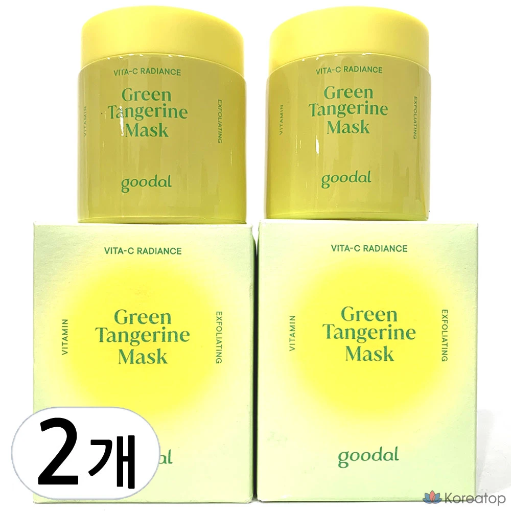 Очищающая маска Goodal Green Tangerine Vita C Wash-off Mask, 2 шт.