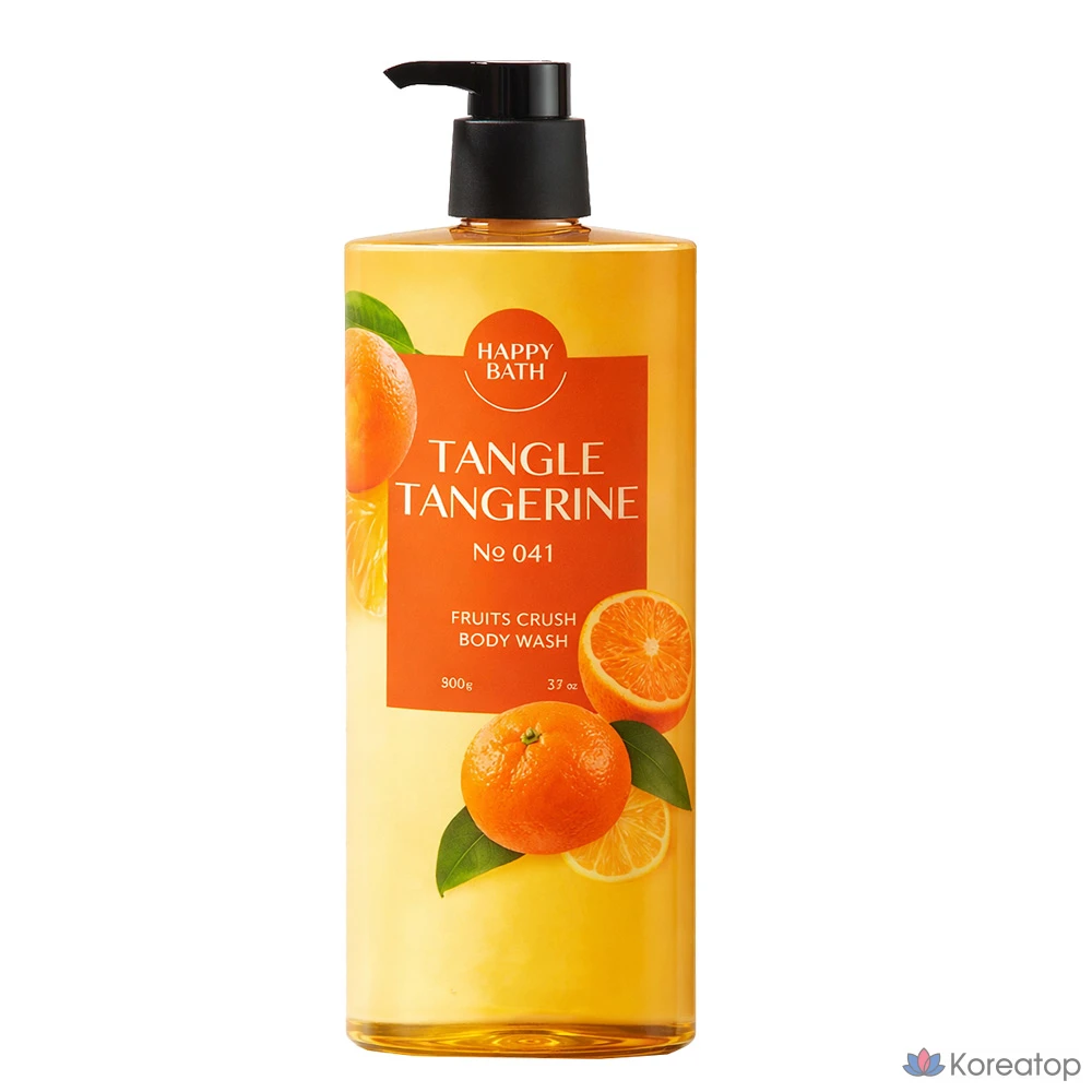 Гелевое очищающее средство для тела Happy Bath Fruits Crush Tangle Tangerine Body Wash - T.C, 900 г, 1 шт.