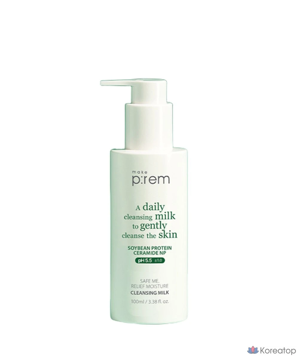 Очищающее молочко MAKE P:REM Safe Me Relief Moisture Cleansing Milk, 100 мл, 1 шт.