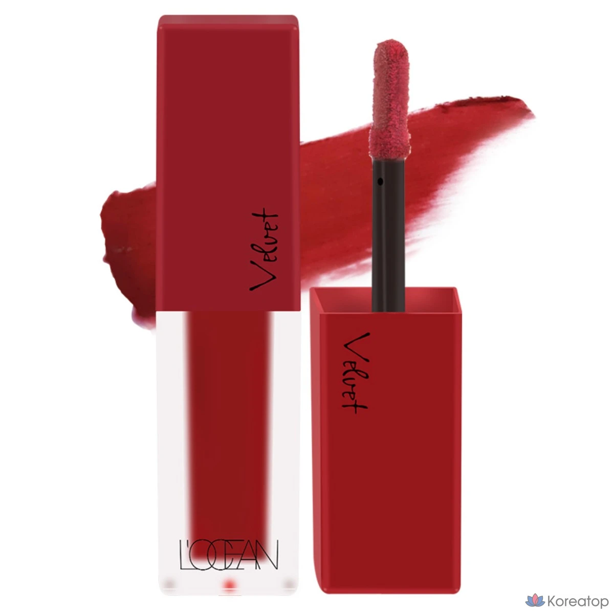 Тинт для губ L'OCEAN Velvet Lip Mousse, C04 Кроваво-бордовый, 1 шт.