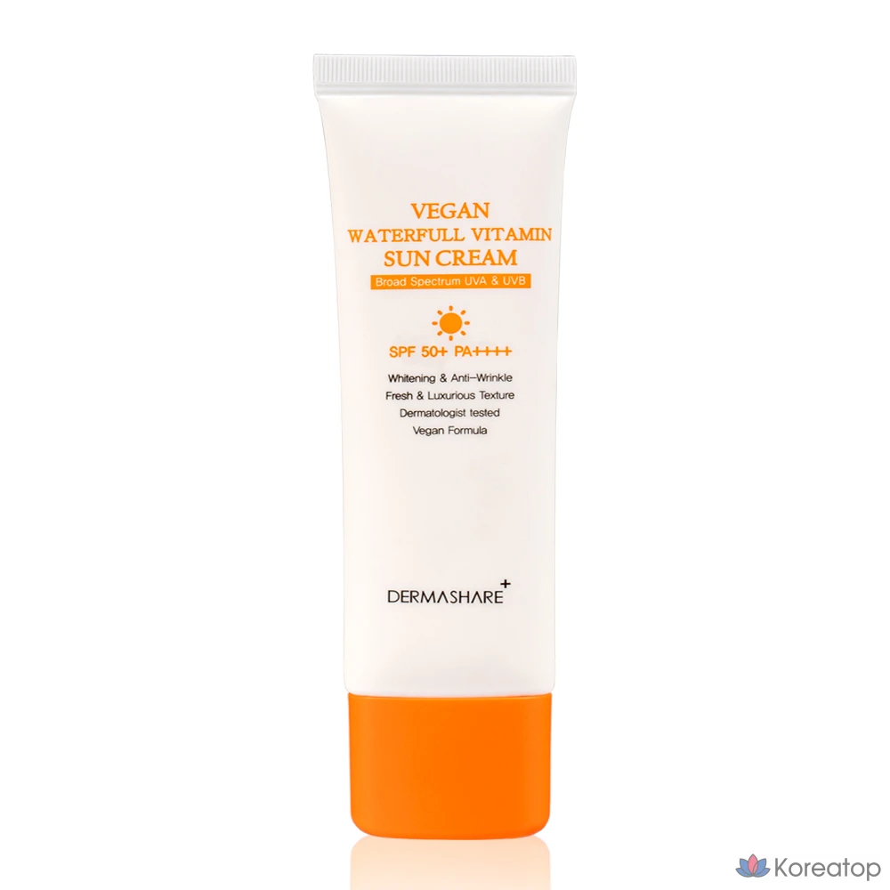 Солнцезащитный крем Dermashare Waterful Vitamin Sunscreen SPF50+ PA++++, 50 г, 1 шт.