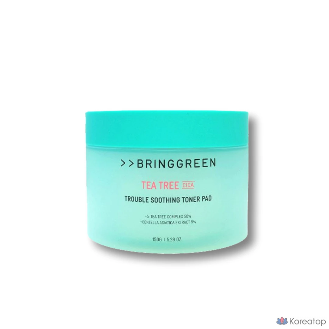 Тонер-пэды Bring Green Cica Trouble Soothing Toner Pad, 90 шт.