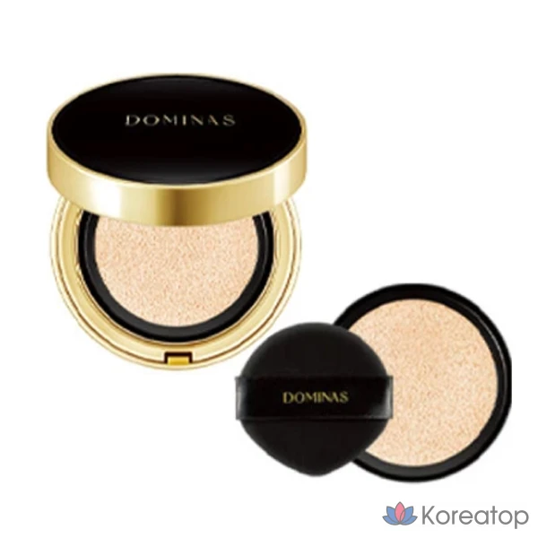 Тональный крем-кушон Taegeuk Pharmaceutical Dominas Cushion Season 2 Cover Freckles and Blemishes Dominas Pact, основной продукт + сменный блок, № 02.23 Натуральный бежевый, 1 шт.