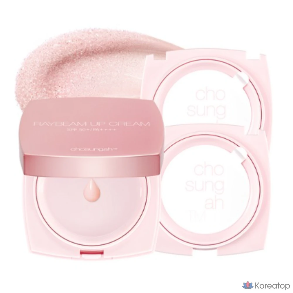 Кушон CHOSUNGAH Raybeam Up Cream Angeling Edition CC Cushion SPF50+ PA++++, оттенок Pink, 14 г, 3 шт.