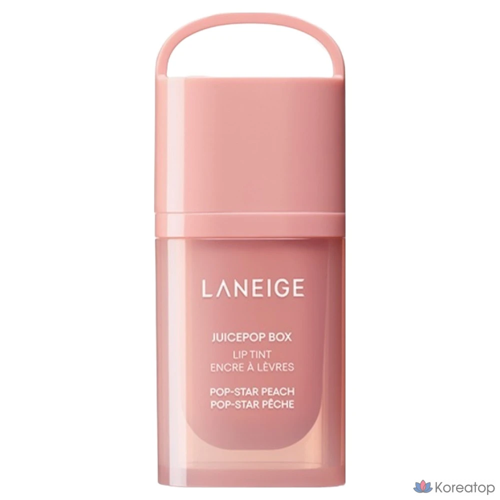 Тинт для губ LANEIGE Juice Pop Box Lip Tint, оттенок #1 Popstar Peach, 4.5 г, 1 шт.