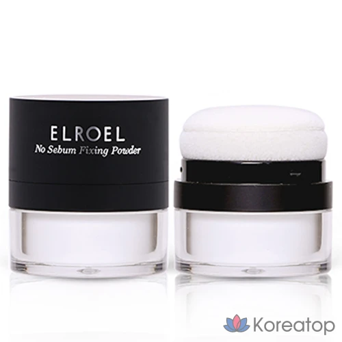 Пудра ELROEL No Sebum Fixing Powder, бесцветная, 1 шт.