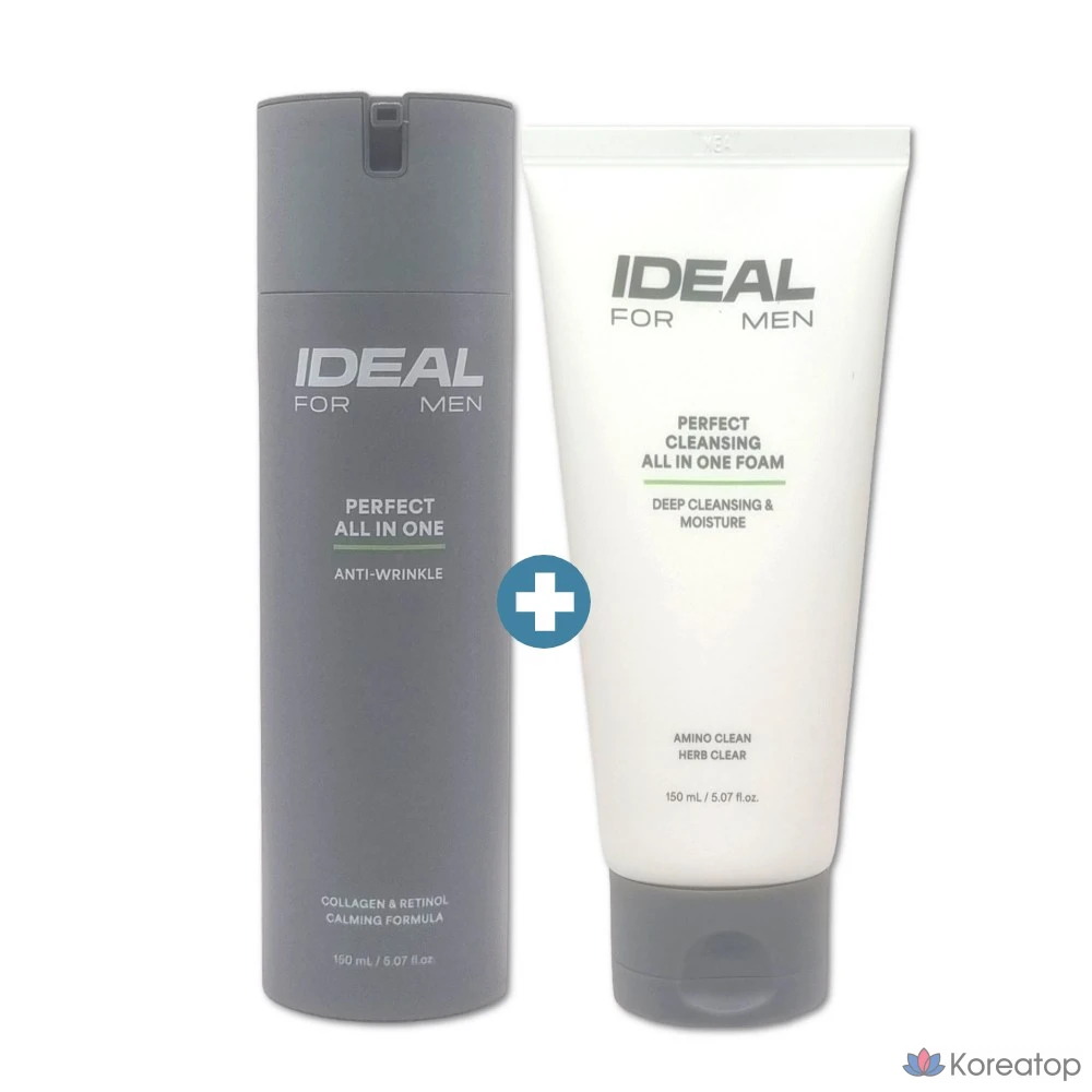 Набор для ухода Ideal For Men Perfect All-in-One Set (150 ml + Cleansing Foam 150 ml), 1 шт.