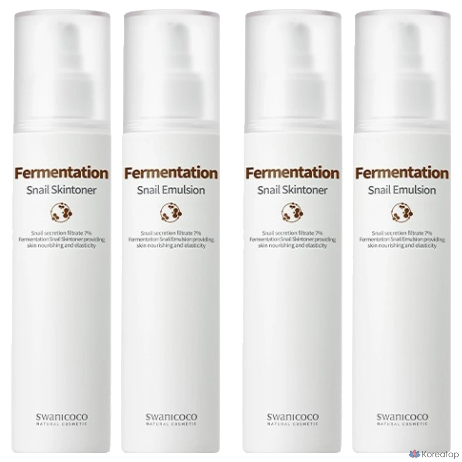 Набор для ухода Swanicoco Fermentation Snail Skin Toner + Emulsion 2-piece Set, 2 шт.