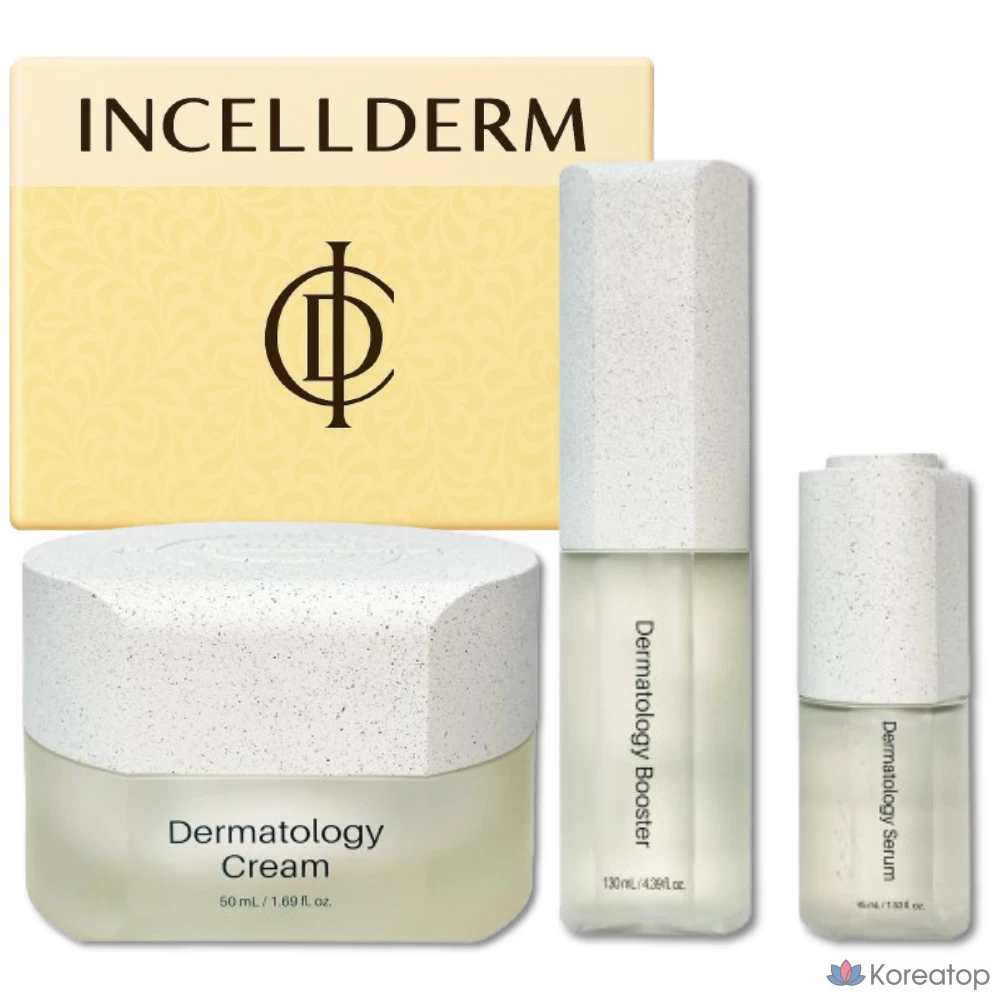 Набор для ухода Incellderm 3-piece Set (Booster + Serum + Cream), 1 шт.