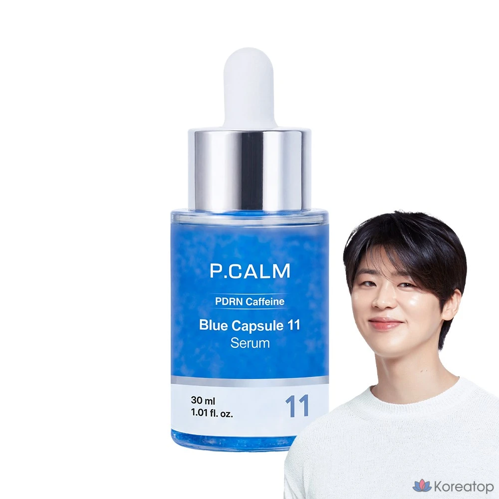 Сыворотка P.CALM PDRN Caffeine Blue Capsule 11% Volume Serum, 30 мл, 1 шт.