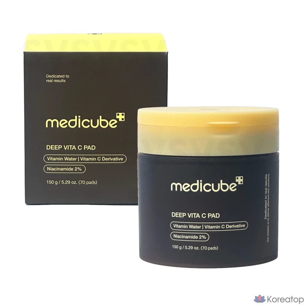 Тканевая маска для лица Medicube Deep Vita C Pad Vitamin Tree Toner Pad, 70 шт.