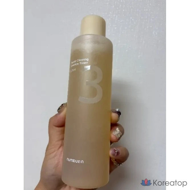 Тонер Numbuzin No.3 Glow Essence Toner, 300 мл, 1 шт.